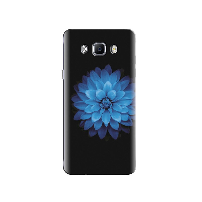 Husa Samsung J5 2016 Blue Lotus Flower Black Backgrounds