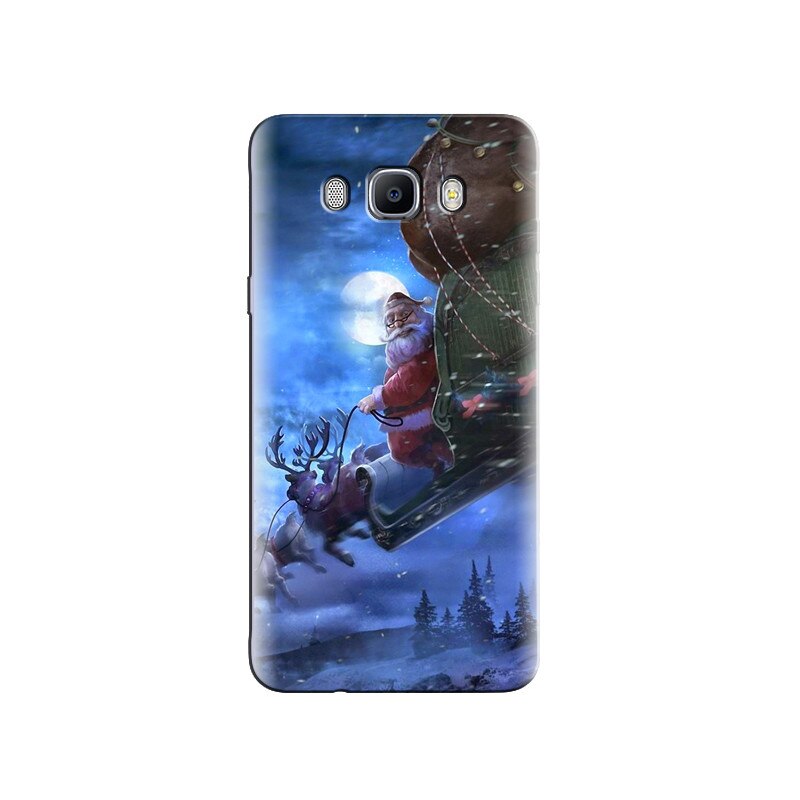 Husa Samsung J5 2016 Christmas Santa Claus Sledge Illustration