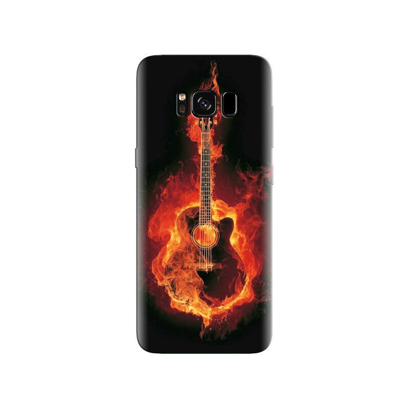 Husa Samsung S8 Fire Guitar Backgrounds
