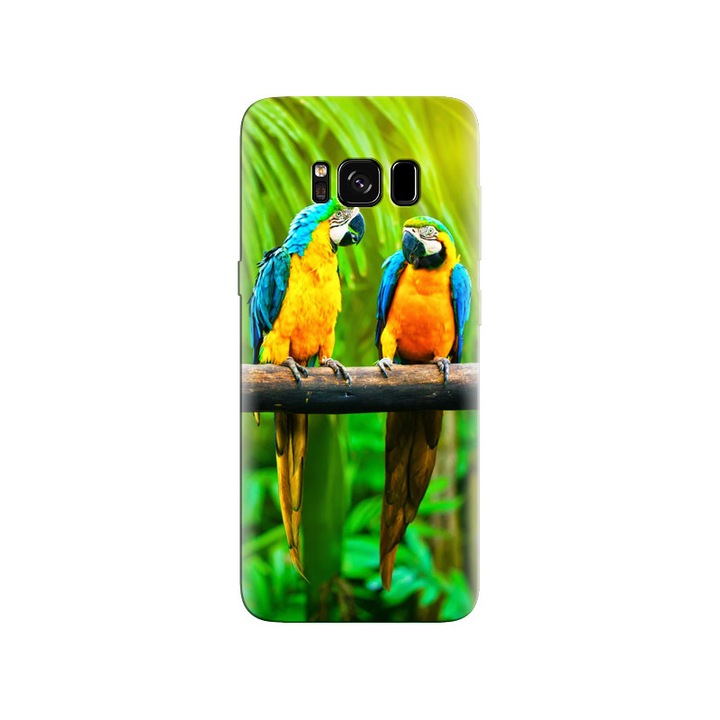 Szilikon tok kompatibilis a Samsung Galaxy S8 - Forest Parrots Color modellel