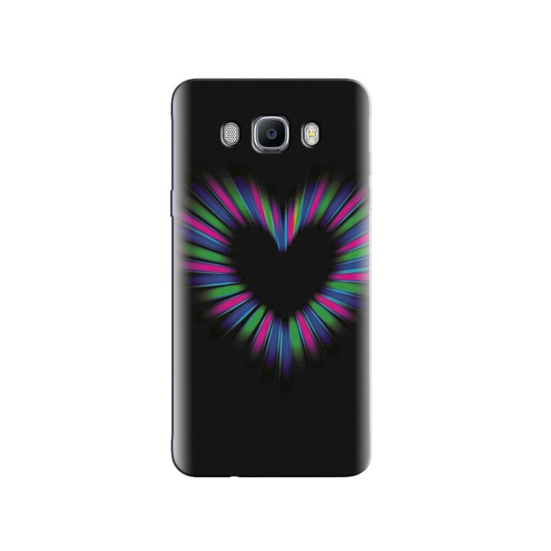 Husa Samsung J5 2016 Amazing Lighting Heart With Black Background Images