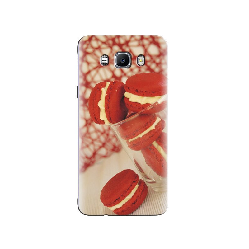 Husa Samsung J5 2016 Cream Macaroon Red Biscuits