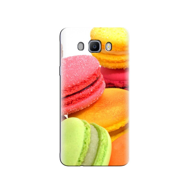 Husa Samsung J5 2016 Colorful Macaroons Pink Yellow Flavors