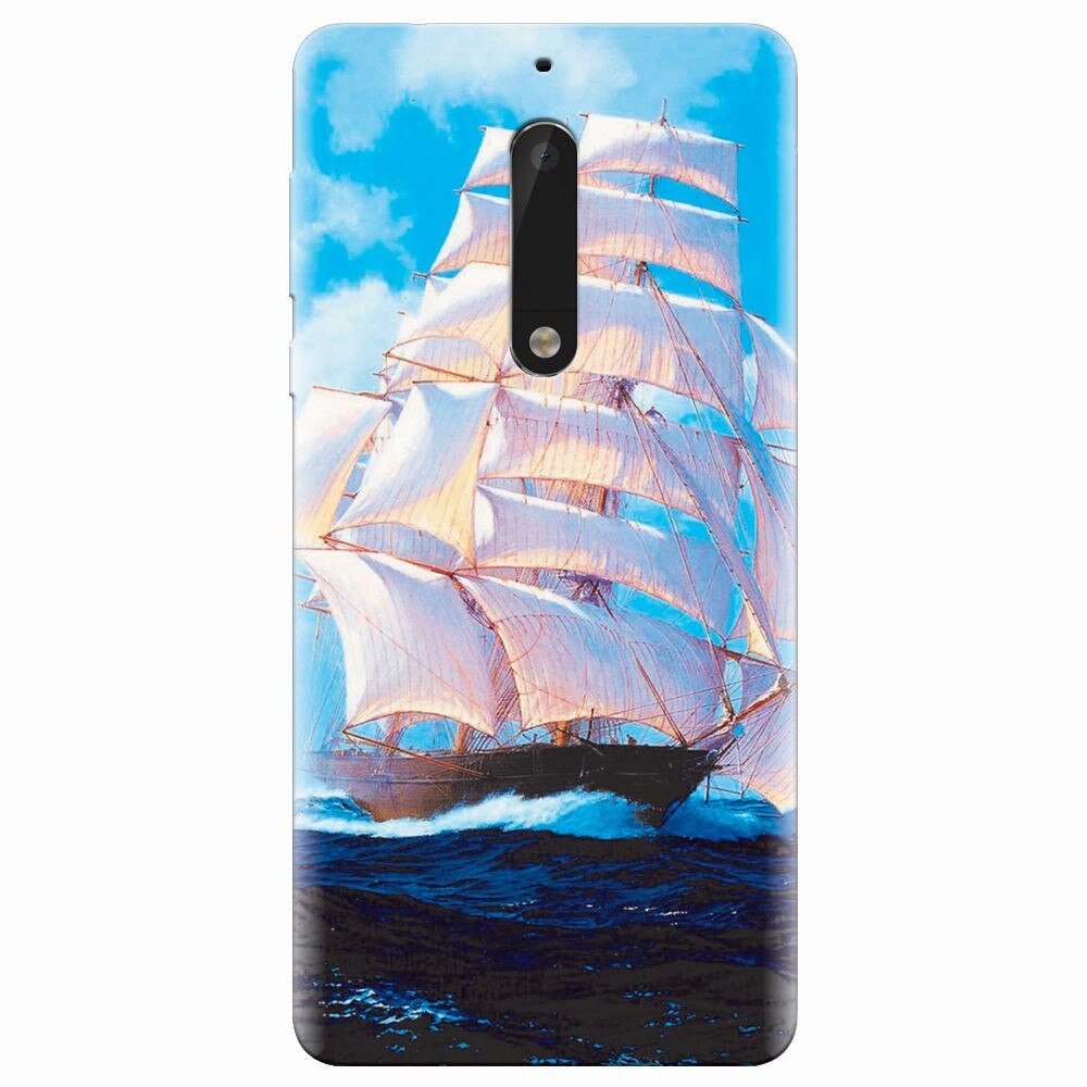 Husa silicon pentru Nokia 5, Attractive Art Of Ships