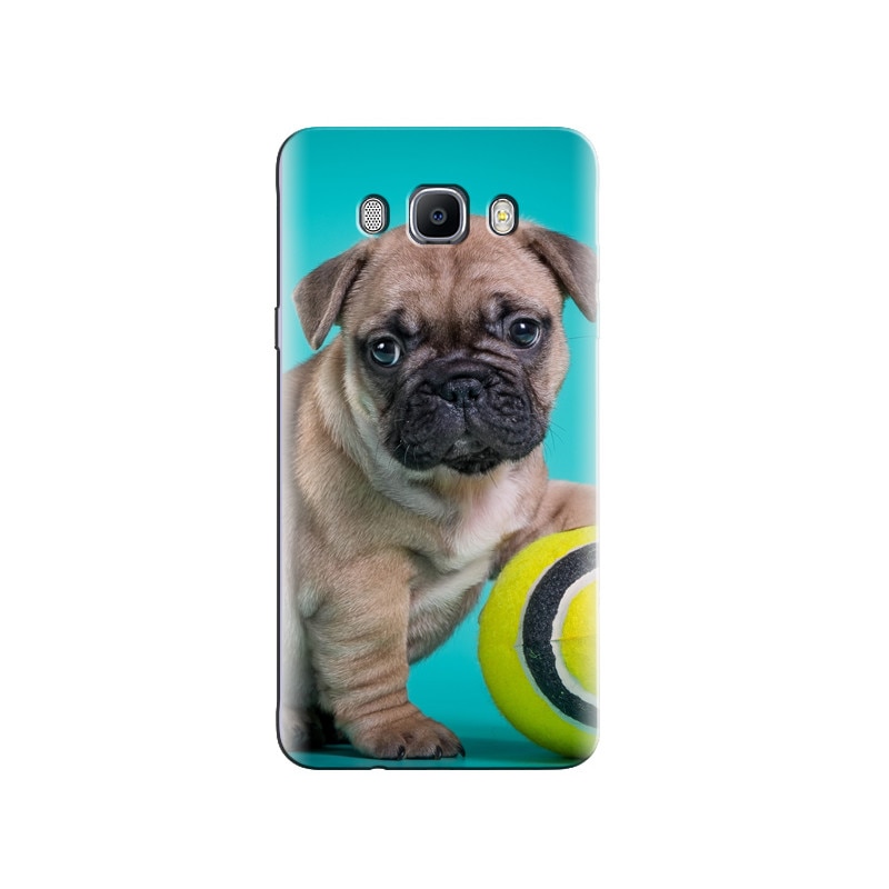 Husa Samsung J5 2016 French Bulldog Puppy With Ball