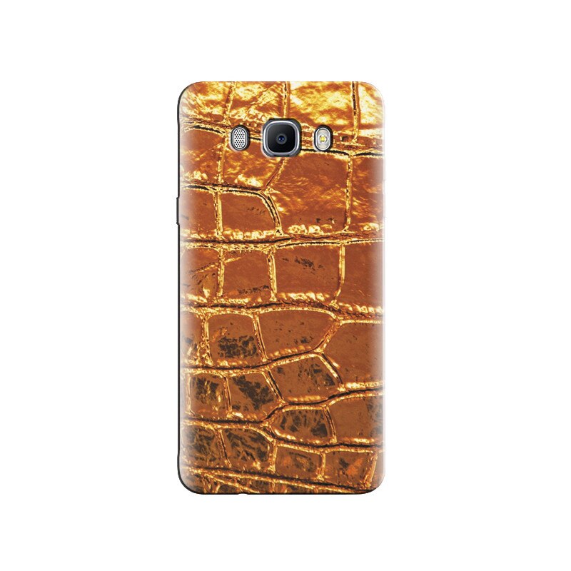Husa Samsung J3 Golden Crocodile Leather