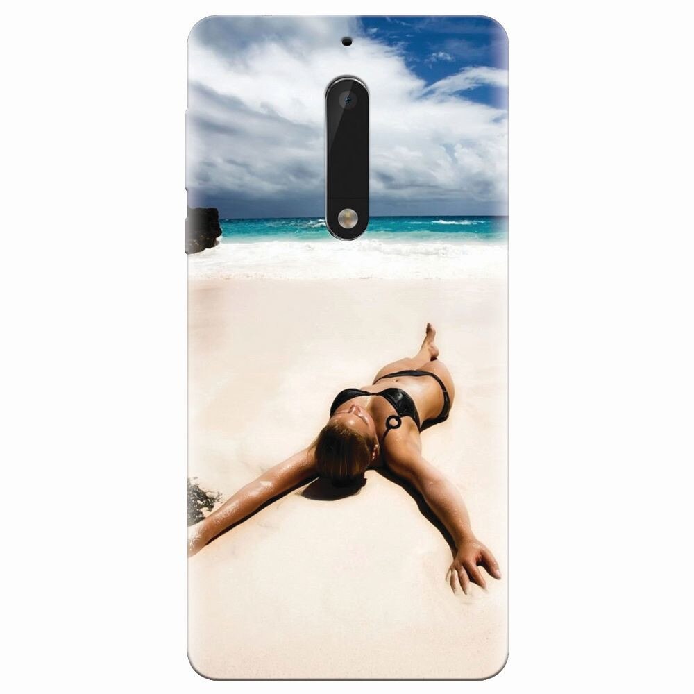 Husa silicon pentru Nokia 5, Beach Lounging