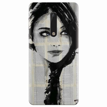 Husa silicon pentru Nokia 5, Blue Eyes Husa silicon pentru Nokia 5, Blue Eyes