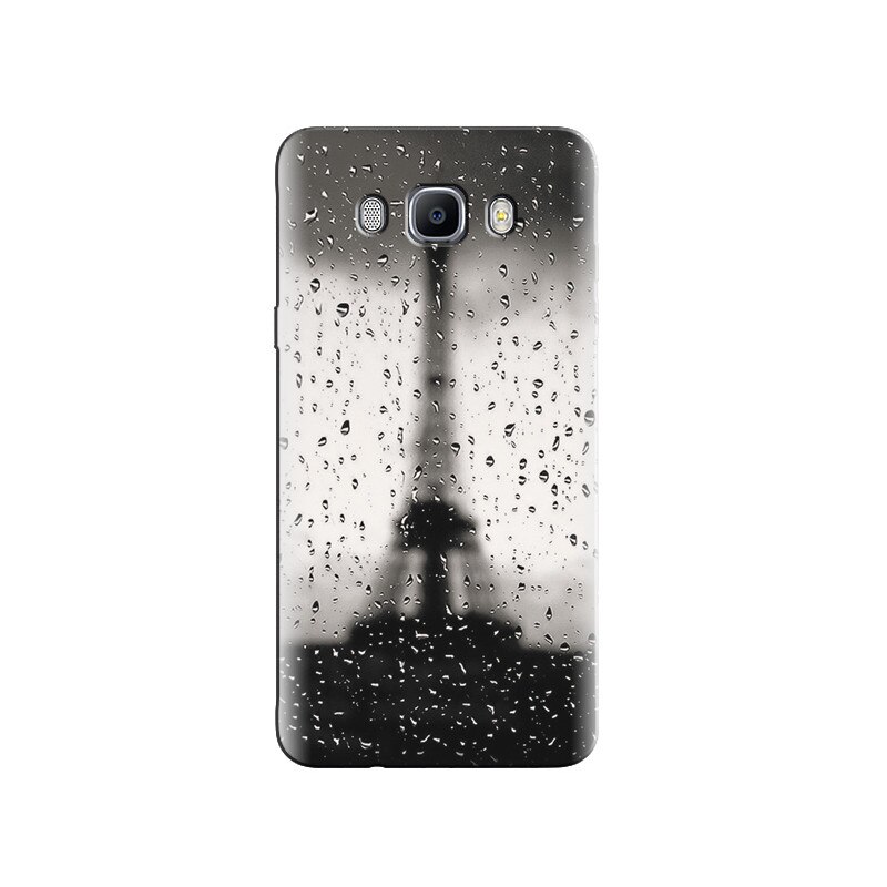 Husa Samsung J3 Iphones Of Black And White Eiffel Tower With Water Drops