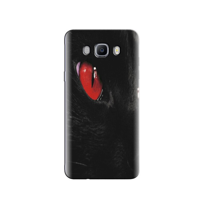 Husa Samsung J5 2016 Black Cat With Red Eyes