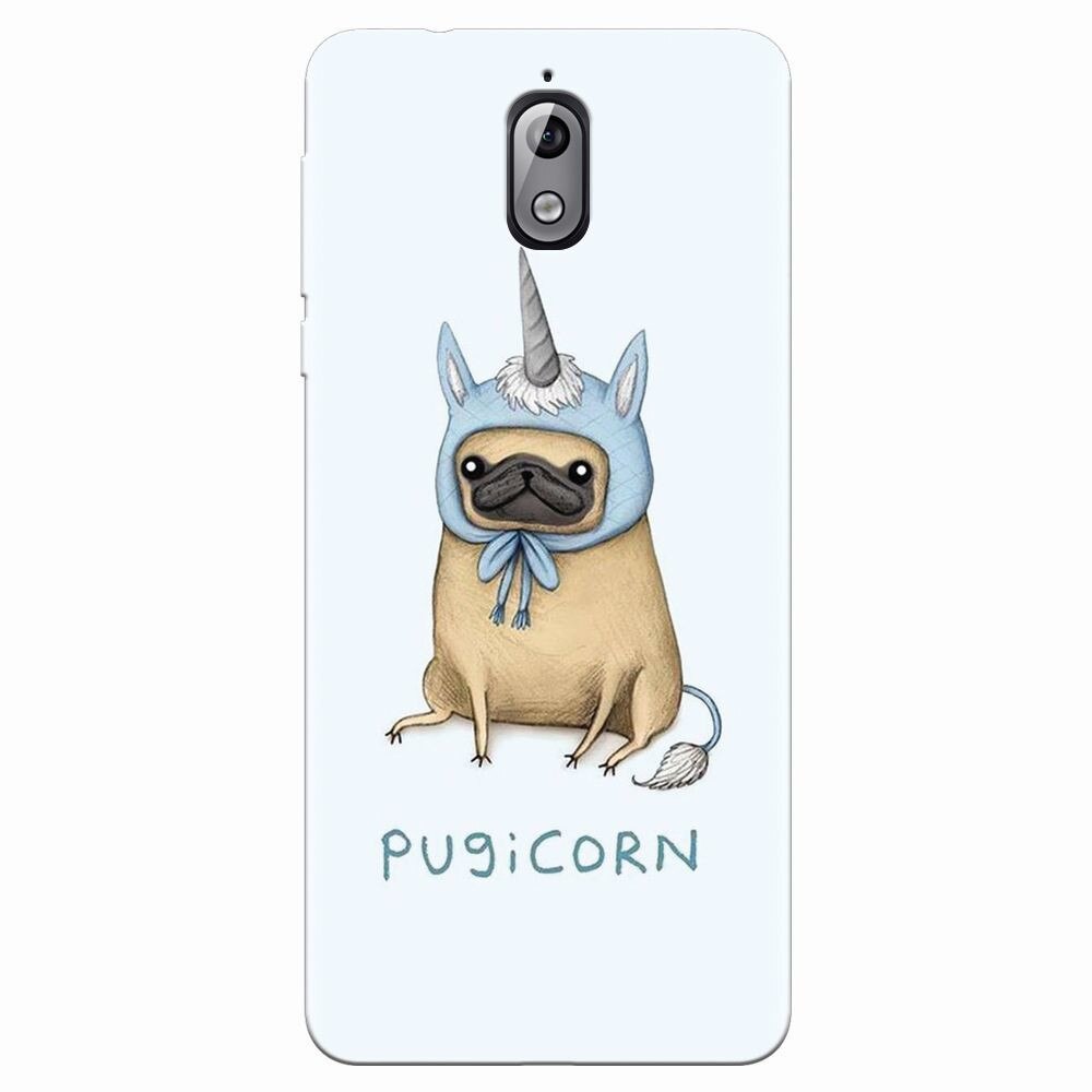 Husa silicon pentru Nokia 3.1, Pugicorn