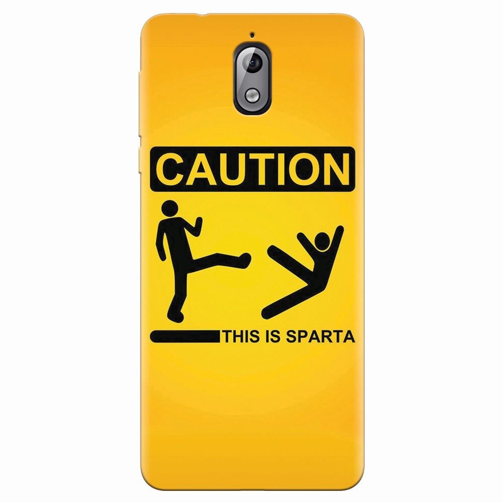 Husa silicon pentru Nokia 3.1, This Is Sparta Funny Illustration