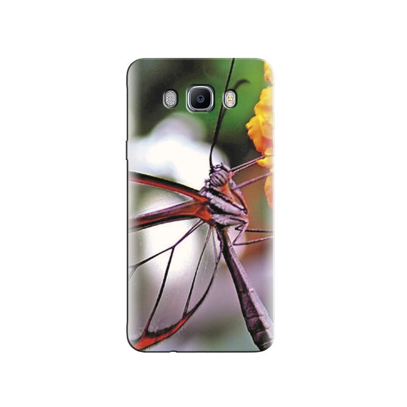 Husa Samsung J3 Transparent Butterfly On Flower