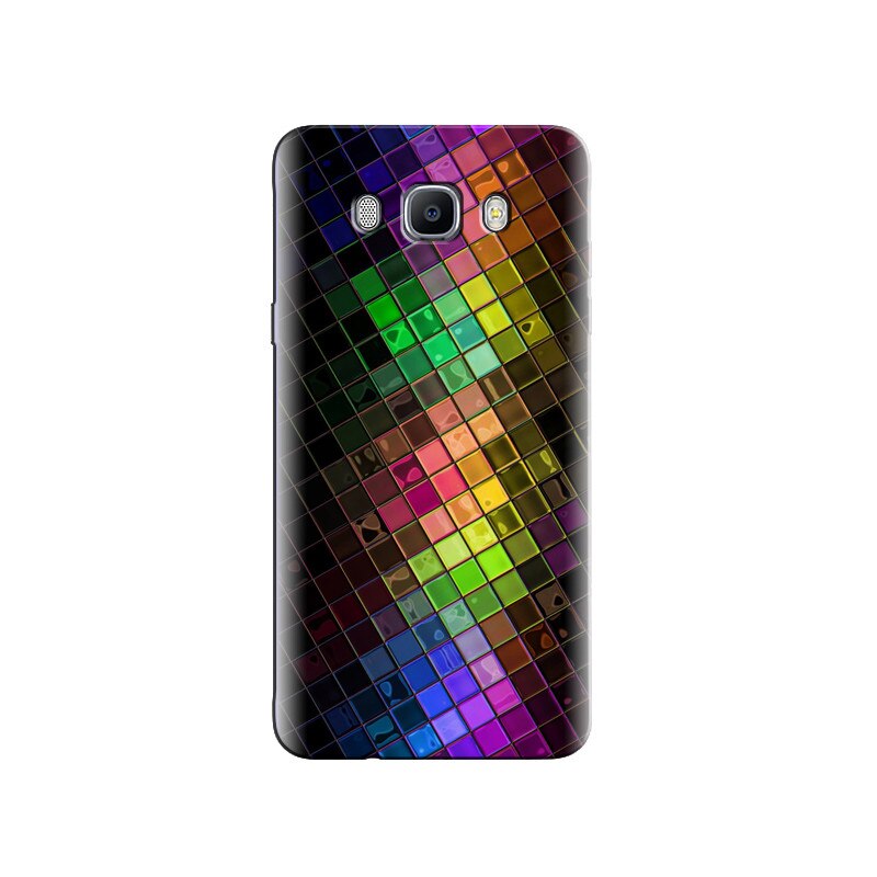 Husa Samsung J5 2016 Colorful Hd Squares Disco Ball