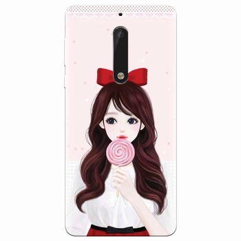 Husa silicon pentru Nokia 5, Girly 001 Husa silicon pentru Nokia 5, Girly 001