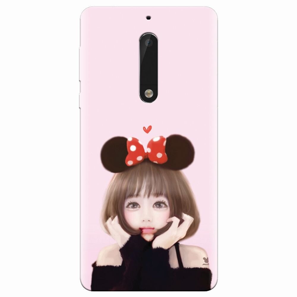 Husa silicon pentru Nokia 5, Girly 002