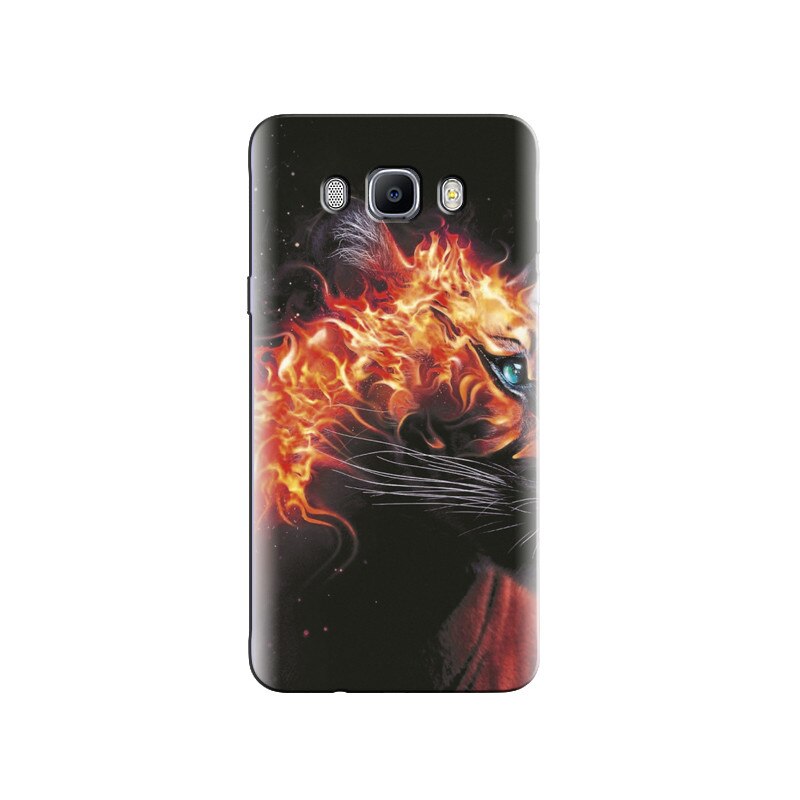 Husa Samsung J5 2016 Burning Tiger Wild Animal Unseen Hqs
