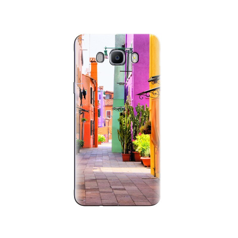 Husa Samsung J5 2016 Colorful Italy Street Multicolored Houses