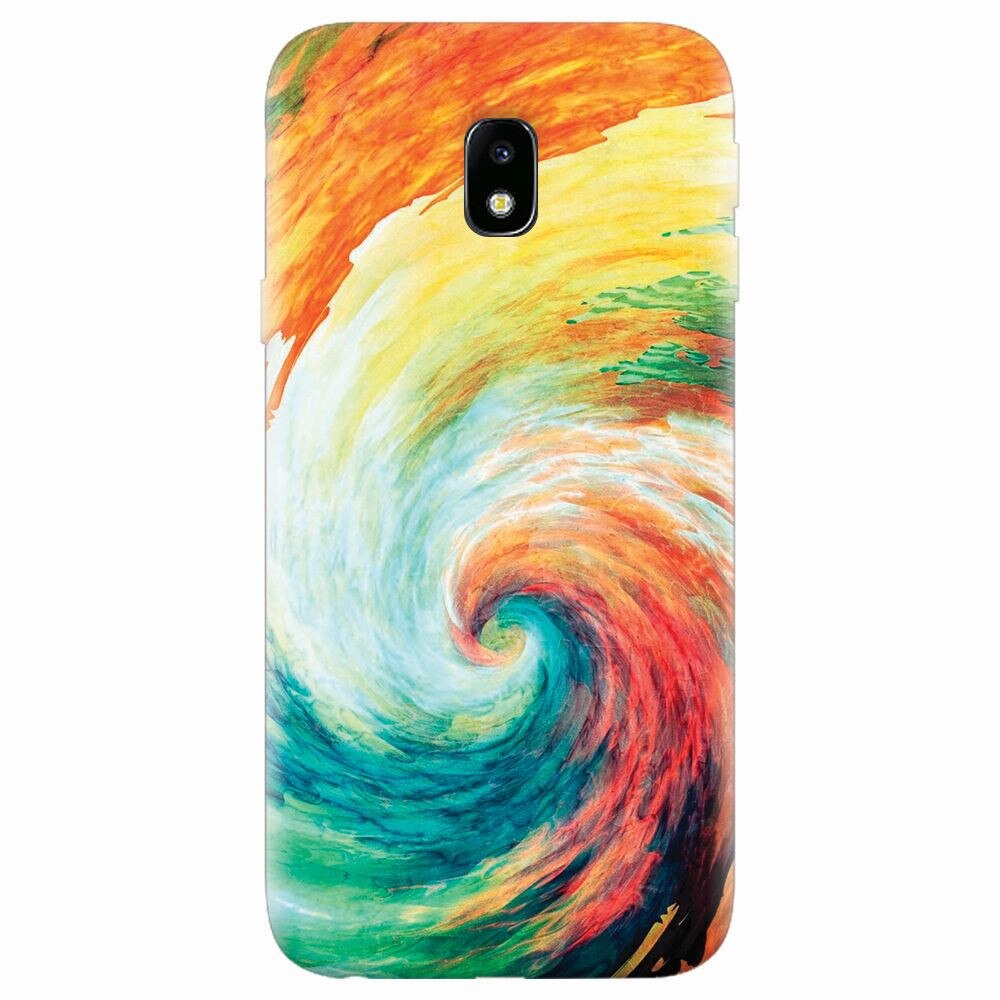 Husa silicon pentru Samsung Galaxy J7 2017, Big Wave Painting