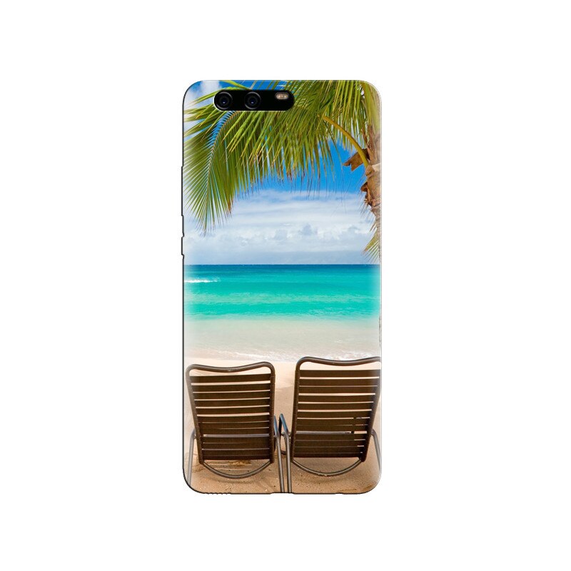 Husa Huawei P10 PLUS Beach Chairs Palm Tree Seaside
