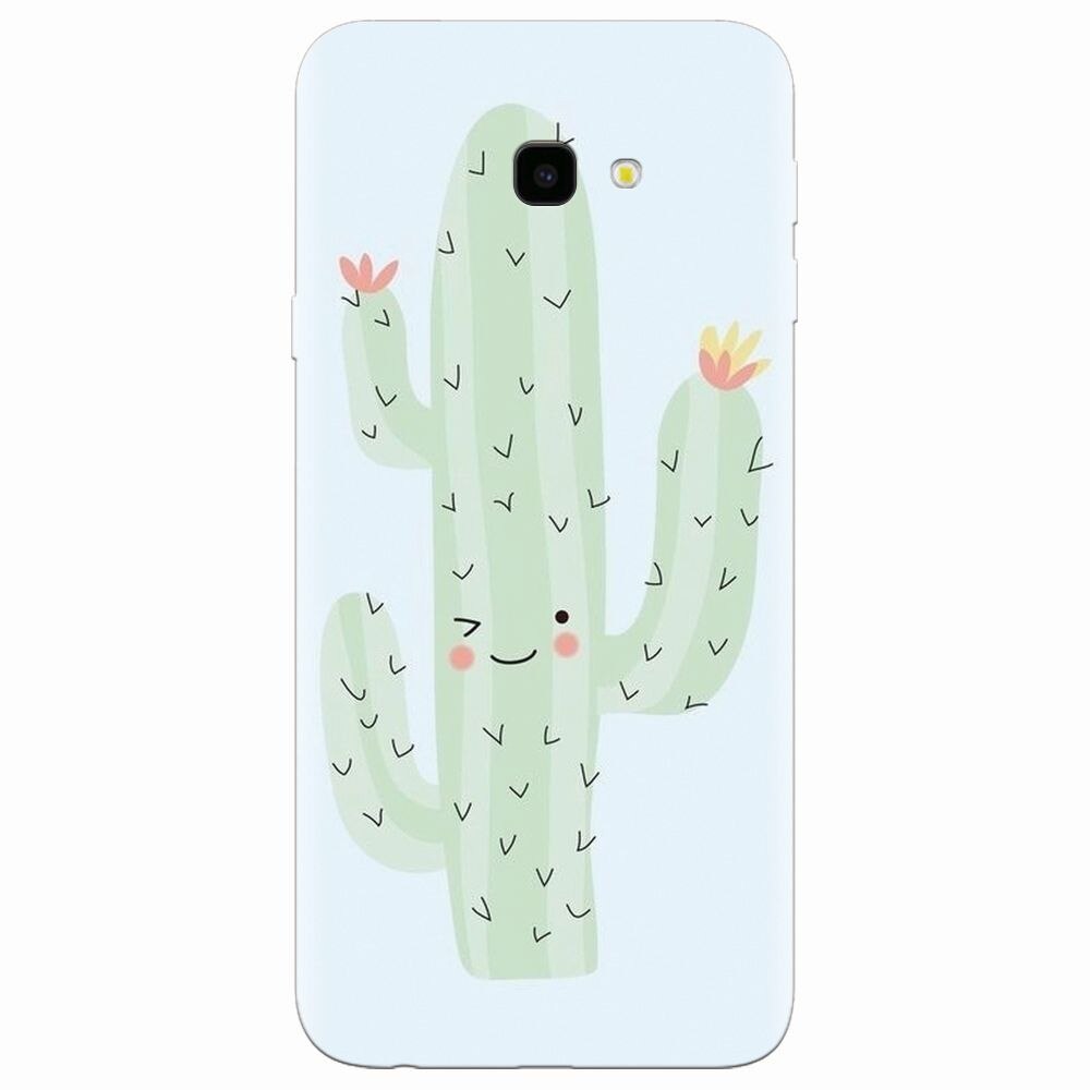 Husa silicon pentru Samsung Galaxy J4 Plus, Cactus
