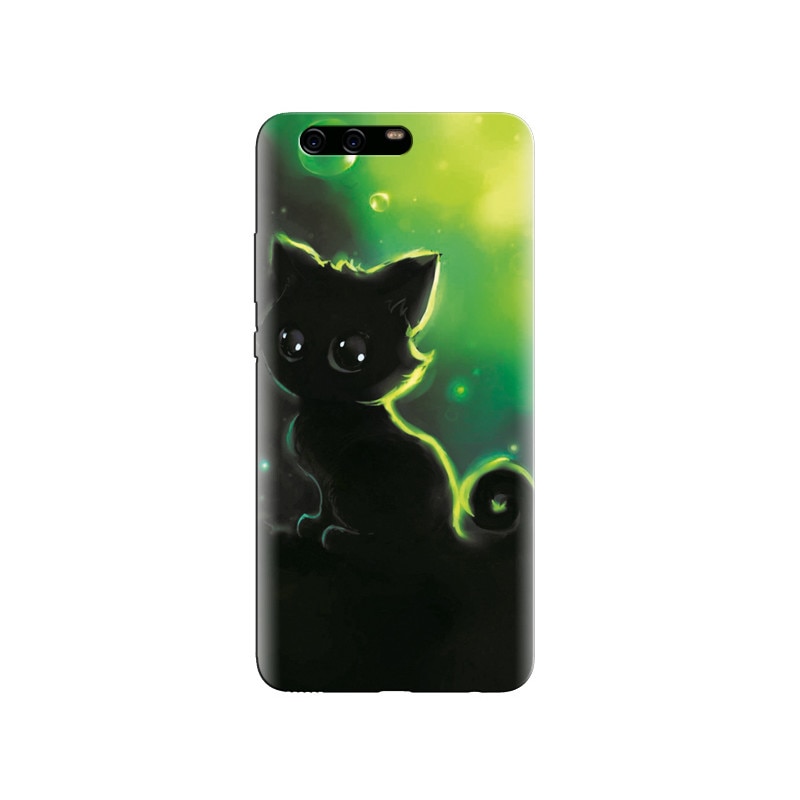 Husa Huawei P10 PLUS Cute Art Of Lonely Black Kitty Hd Latests