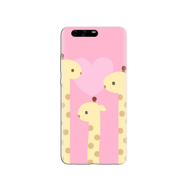 Husa Huawei P10 PLUS Cute Pink Giraffe