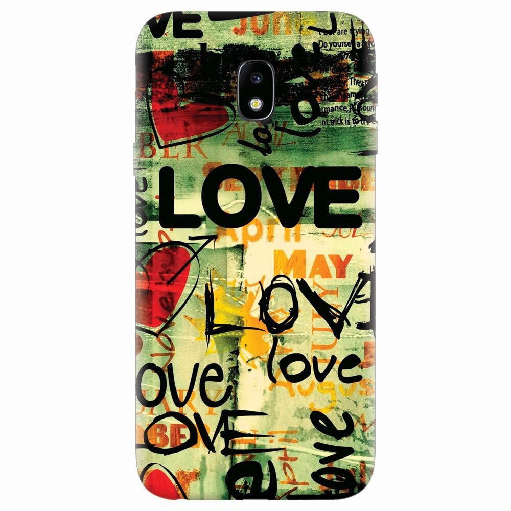 Husa silicon pentru Samsung Galaxy J7 Pro 2017, Love Artwork