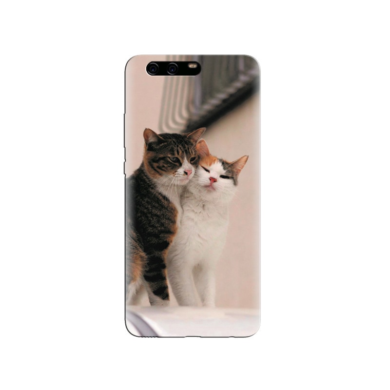 Husa Huawei P10 PLUS Cute Couple Cats Animal