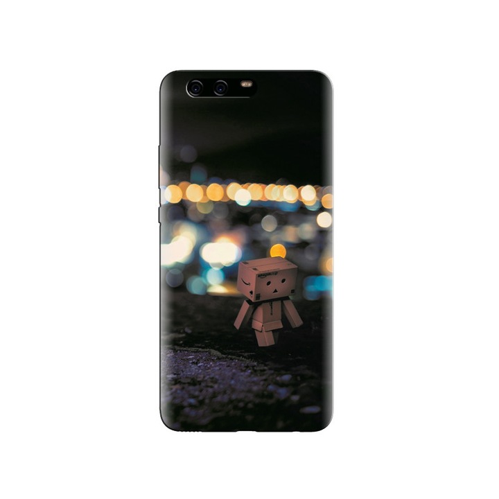 Husa Huawei P10 PLUS Danbo Walking At City Lights Hd