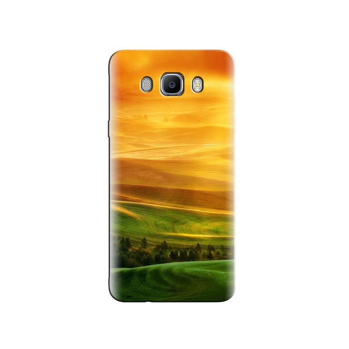 Силиконов калъф за Samsung Galaxy J5 2016 - модел Htc One X Full Hd Green Fields Sunset