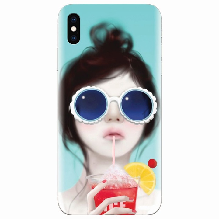 Szilikon tok Apple Iphone XS-hez, Cute Girly 001