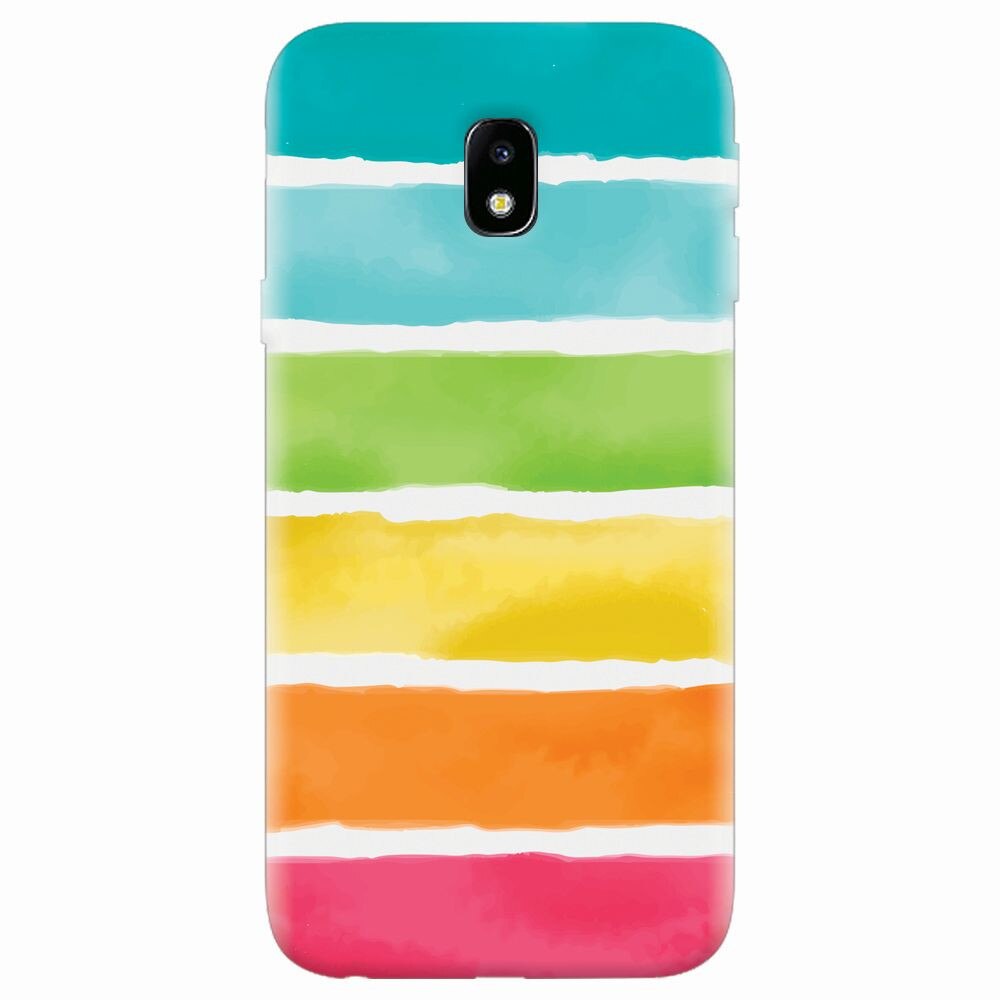 Husa silicon pentru Samsung Galaxy J7 Pro 2017, Watercolors