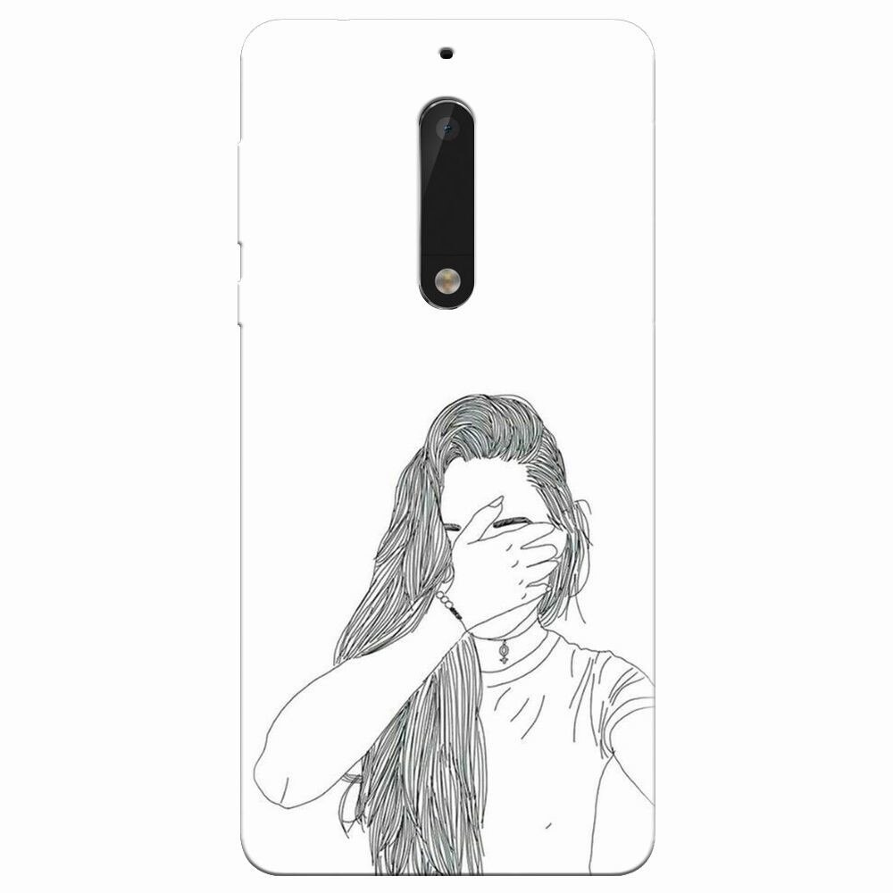 Husa silicon pentru Nokia 5, Dont Look