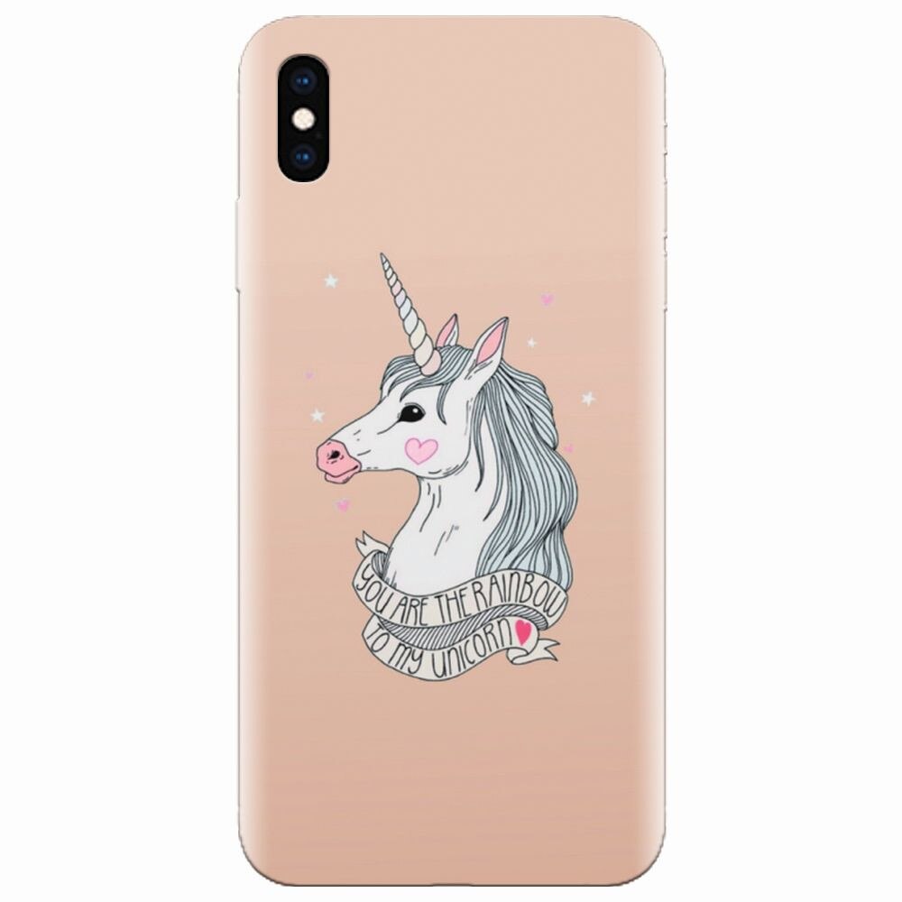 Husa silicon pentru Apple Iphone XS Max, Cute Rose Gold