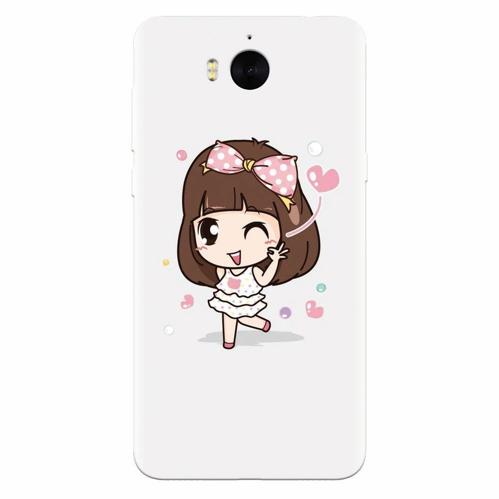 Husa silicon pentru Huawei Y5 2017, Happy Girl