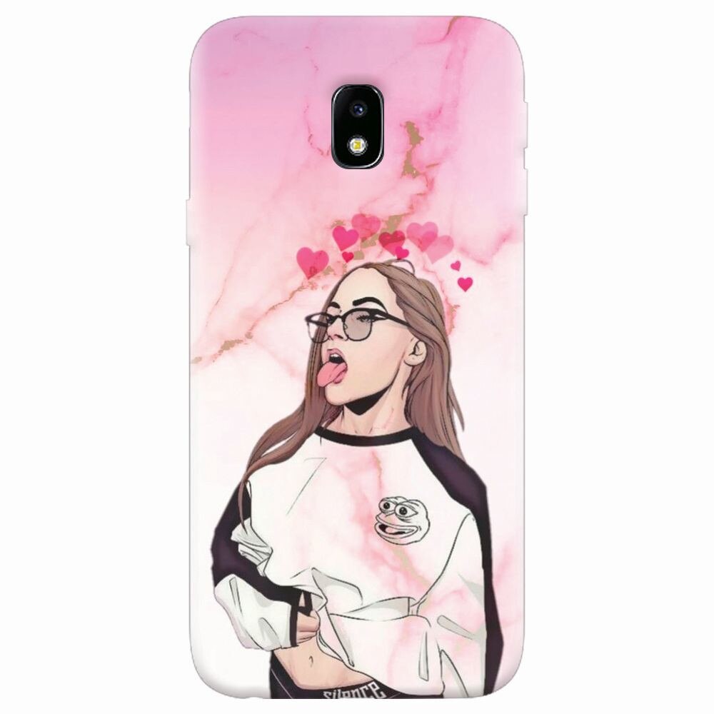 Husa silicon pentru Samsung Galaxy J7 2017, Bad Girl