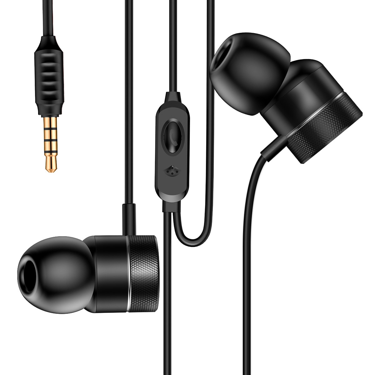Casti audio in ear Baseus H04 cu fir - negru