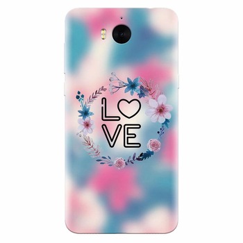 Husa silicon pentru Huawei Y5 2017, Love 001 Husa silicon pentru Huawei Y5 2017, Love 001