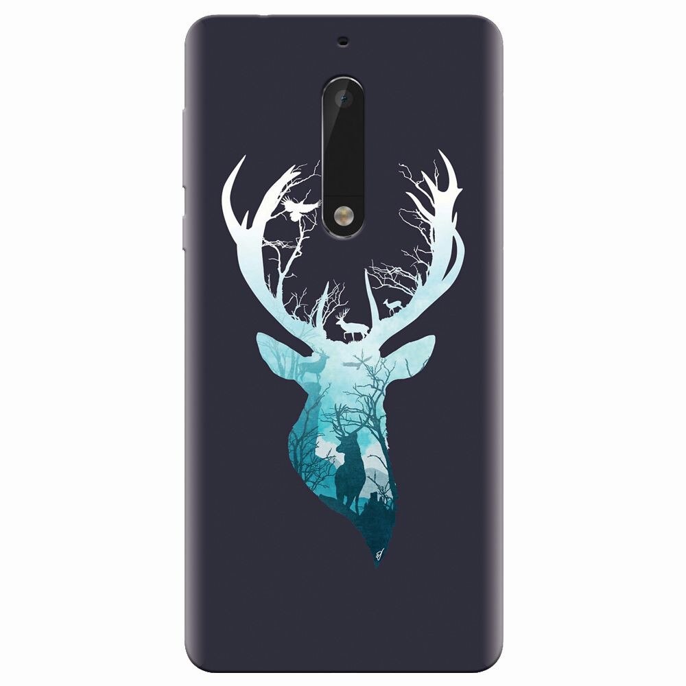 Husa silicon pentru Nokia 5, Cerb