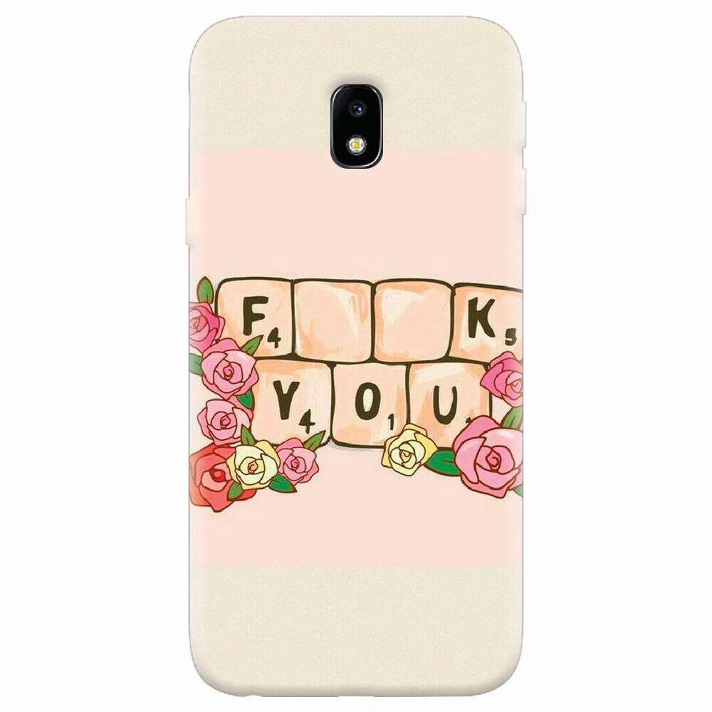 Husa silicon pentru Samsung Galaxy J7 2017, Scrabble