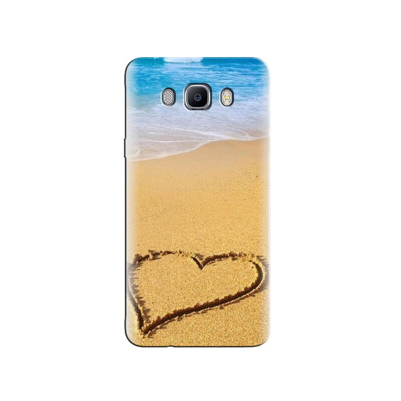 Husa Samsung J5 2016 Love Heart On The Sand Valentines Surprise