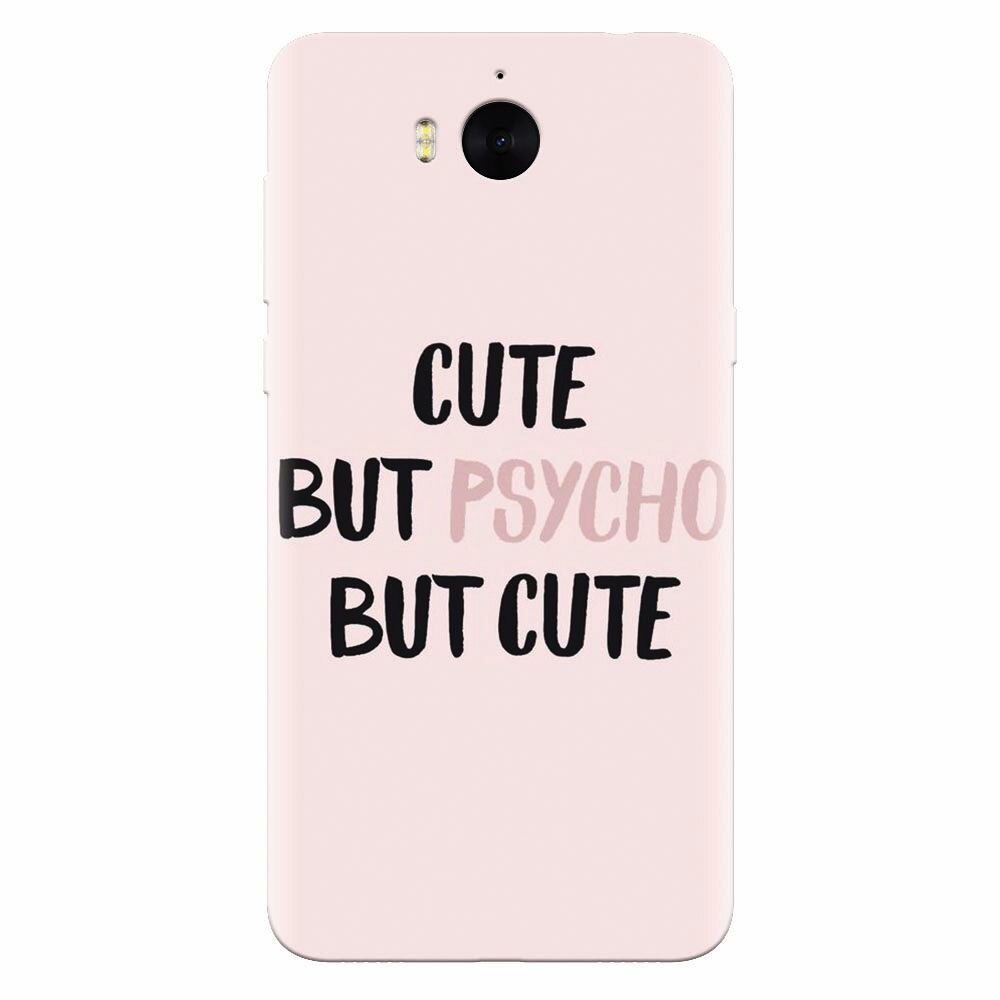 Husa silicon pentru Huawei Y5 2017, Cute But Psycho
