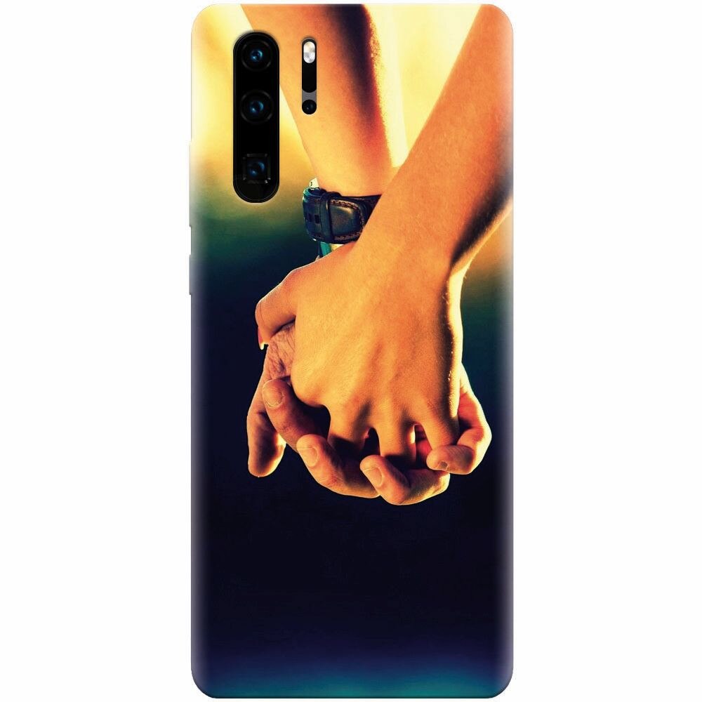 Husa silicon pentru Huawei P30 Pro, Couple Holding Hands