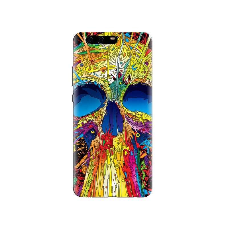 Husa Huawei P10 PLUS Abstract Multicolored Skull