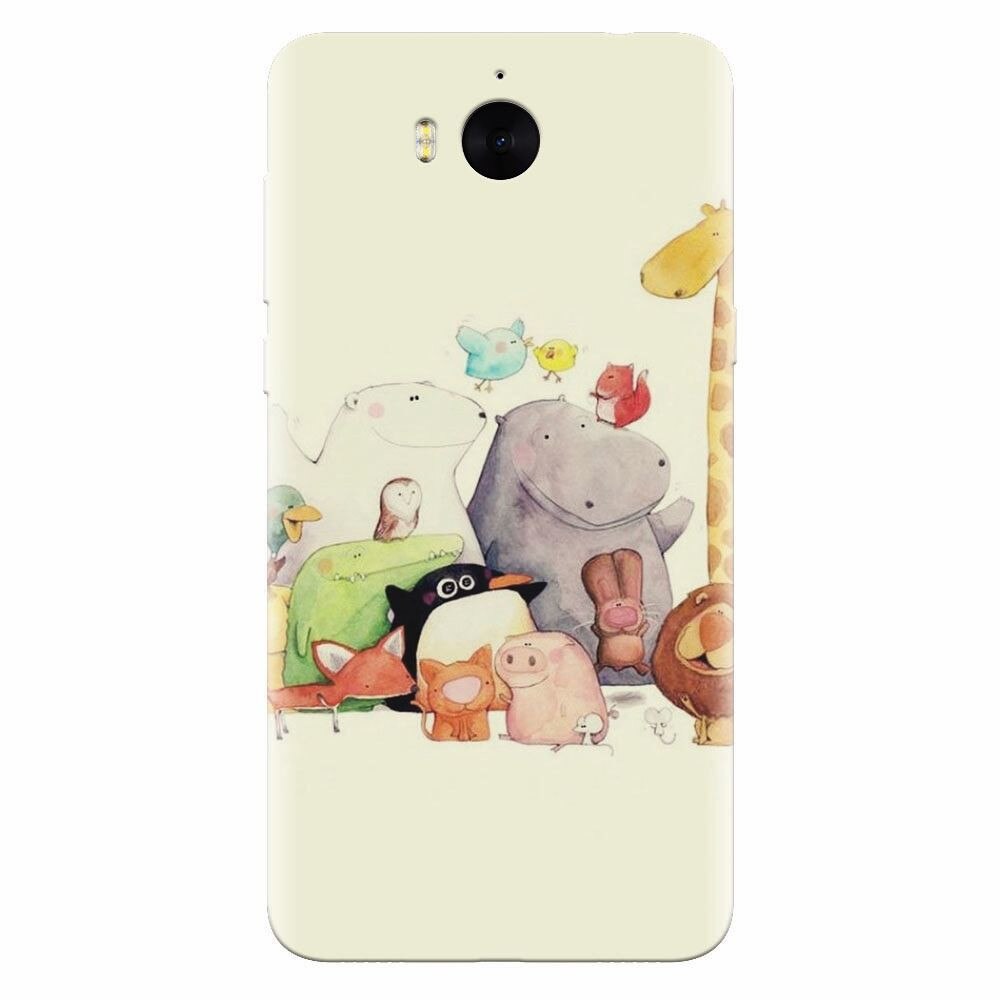 Husa silicon pentru Huawei Y5 2017, Cute Cartoon Animals