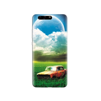 Husa Huawei P10 Old Retro Car With Planet In Sky Look Husa Huawei P10 Old Retro Car With Planet In Sky Look