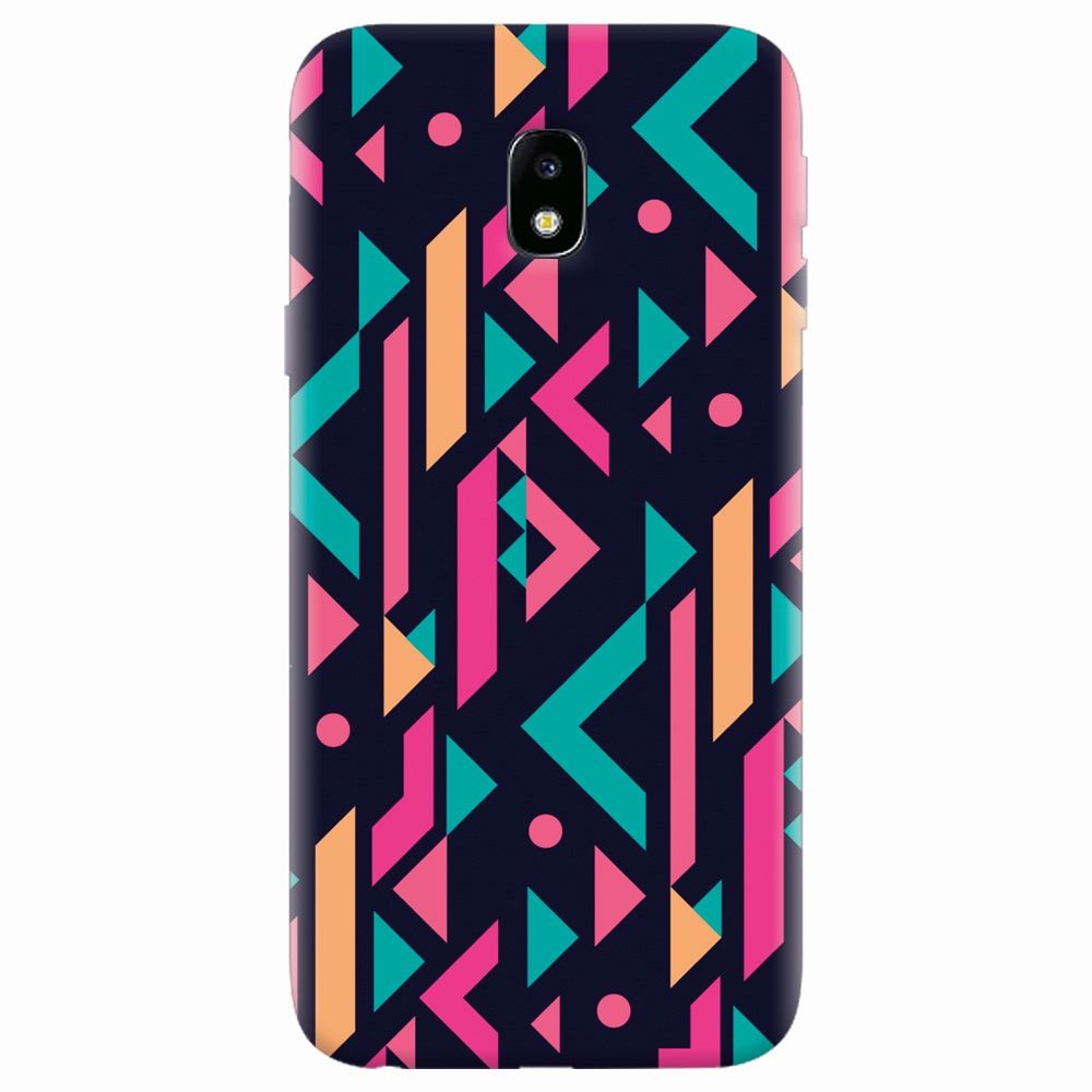 Husa silicon pentru Samsung Galaxy J7 Pro 2017, Alien Geometrics