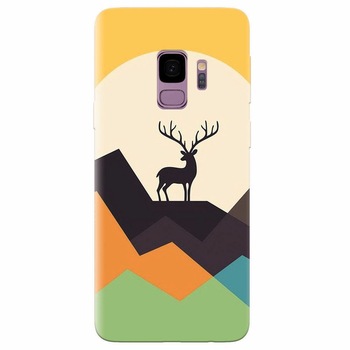 Husa silicon pentru Samsung Galaxy S9, Abstract Deer Husa silicon pentru Samsung Galaxy S9, Abstract Deer