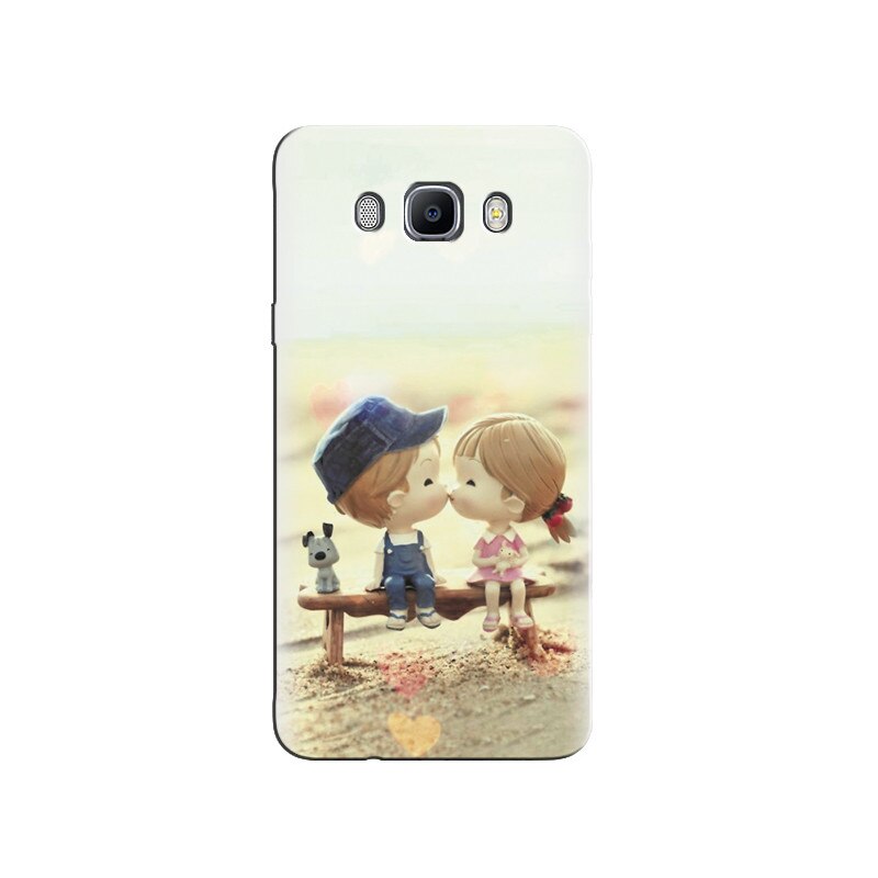 Husa Samsung J3 Two Lovely Couple Cartoon Wallpaprs